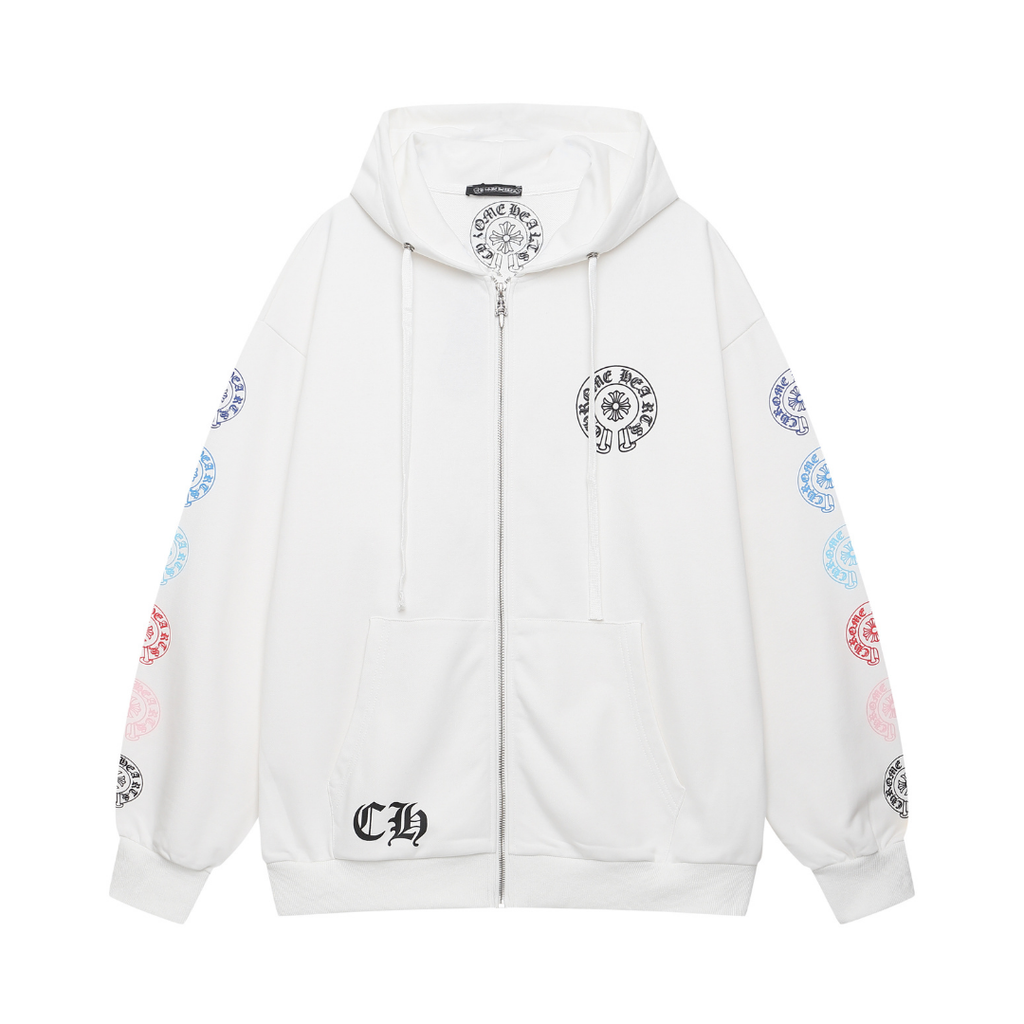Chrome Zip Hoodie