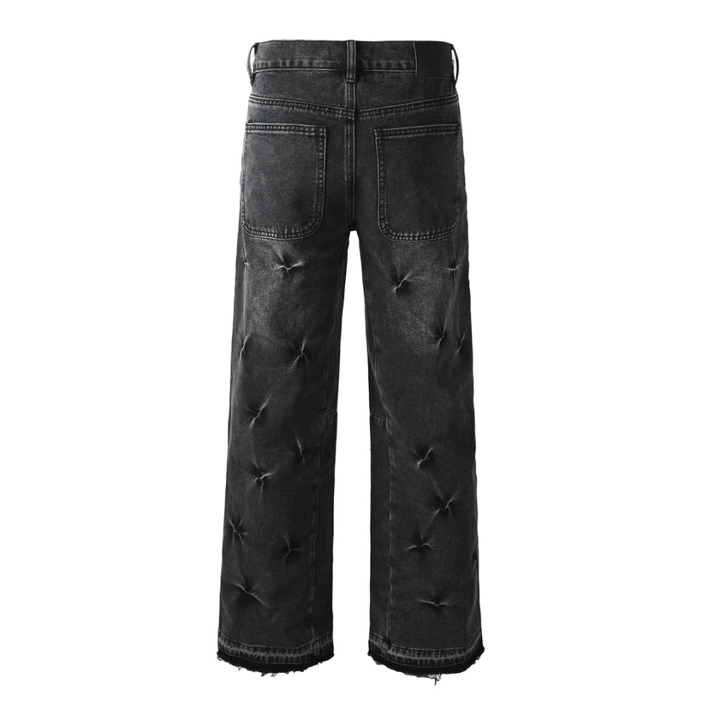 Purple Flared Black Jeans