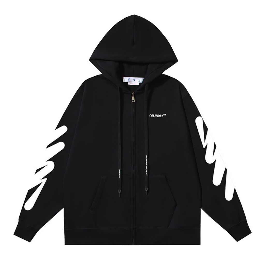 Off-W Monogram Zip Hoodie