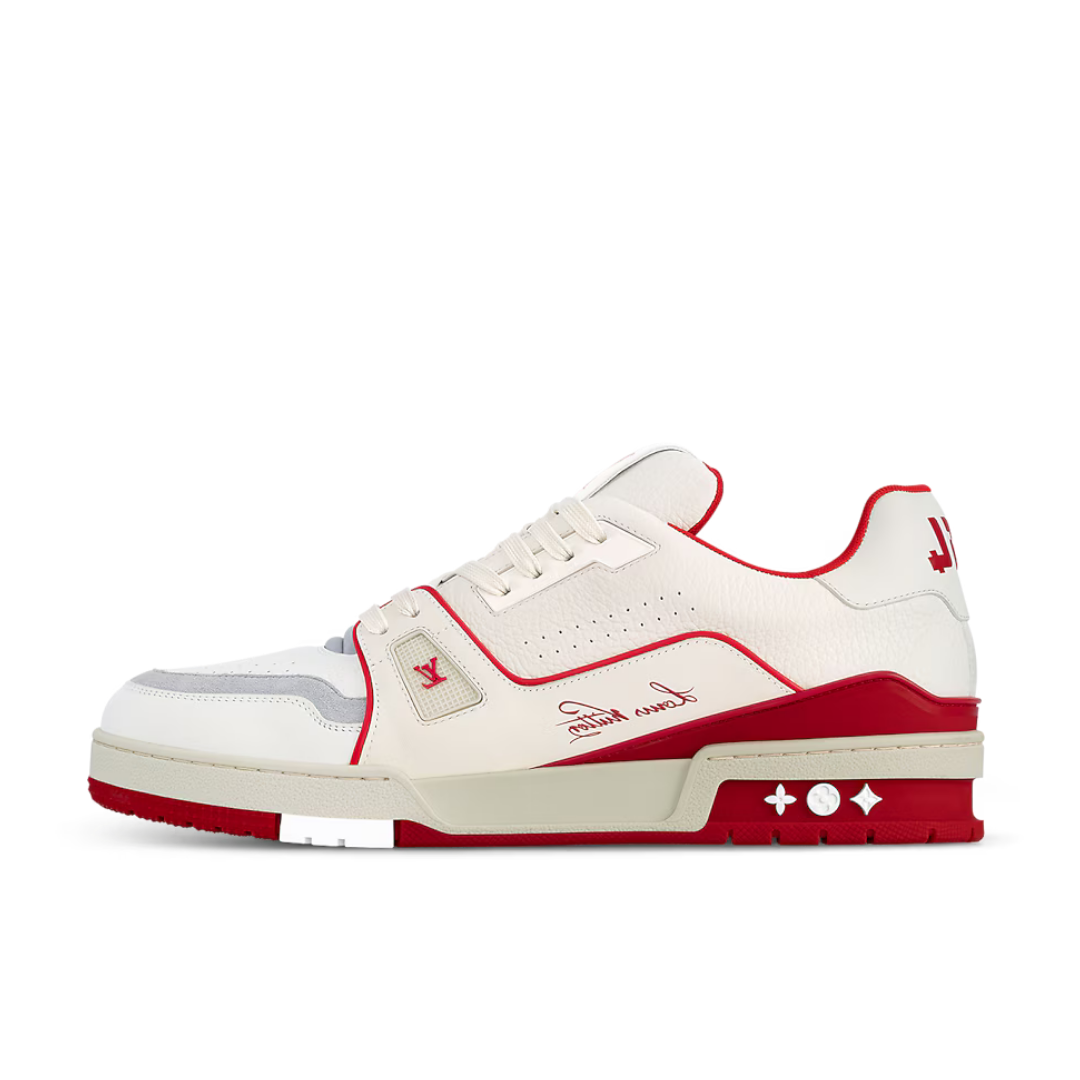 Monogram Cream Red