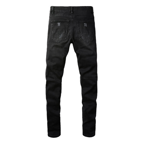 Amr Zebra Bandana Black Jeans