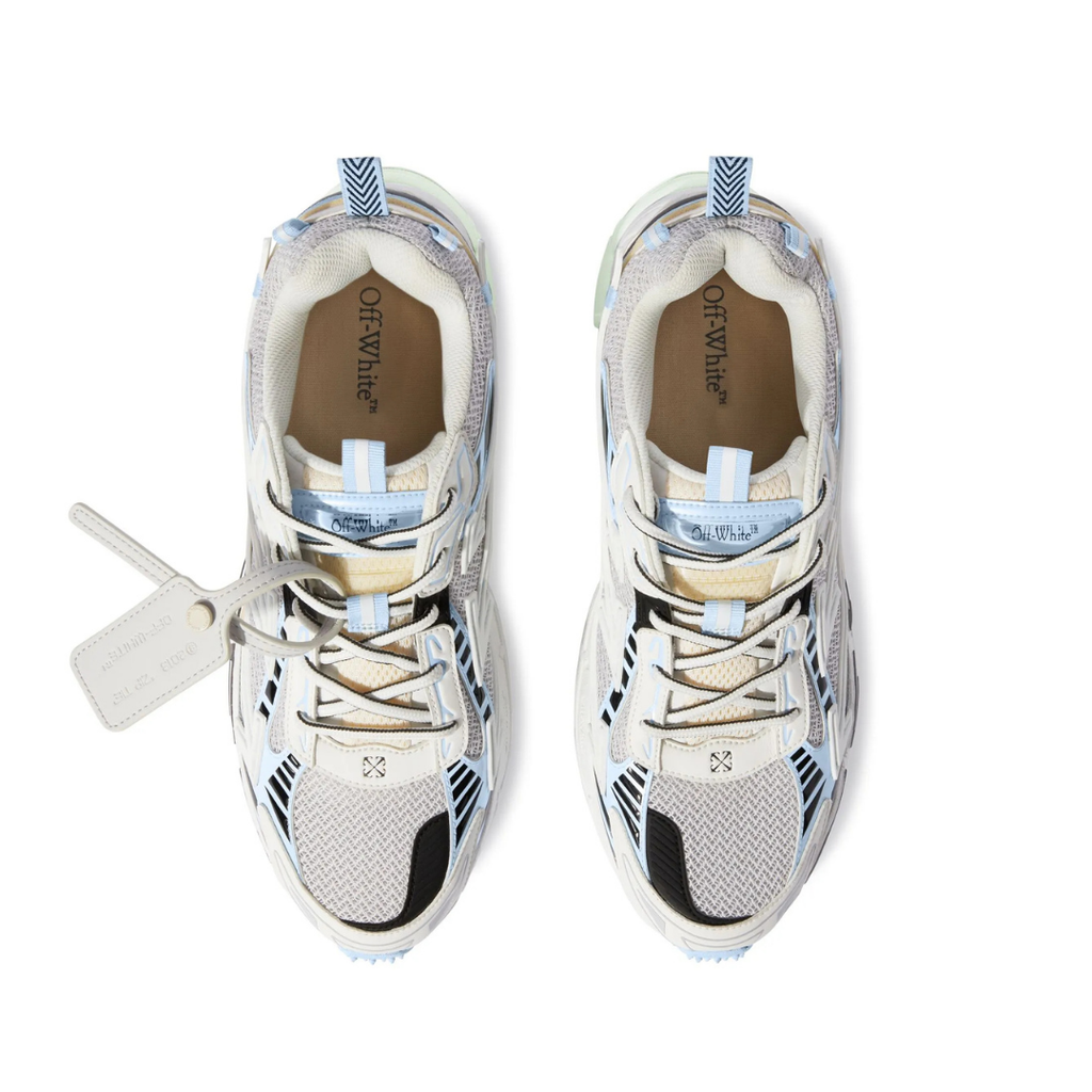 Off "Be Right Back" White Blue