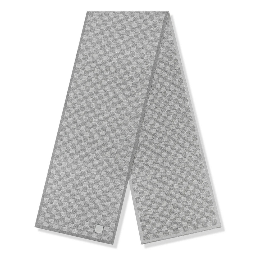 LV Grey Scarf & Beanie