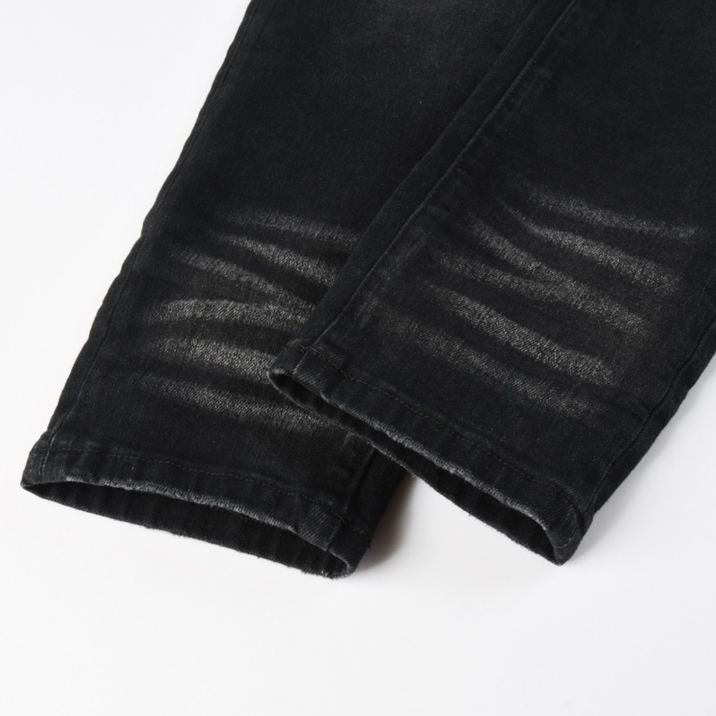 Amr Bandana Black Ripped Jeans