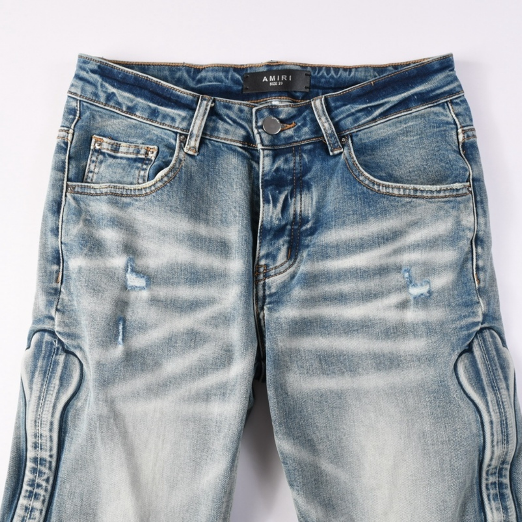 Amr Gradient Bones Jeans