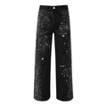 Purple Black Diamonds Jeans