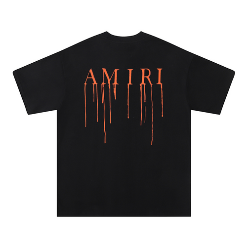 Amr Paint Drip AM Black T-shirt