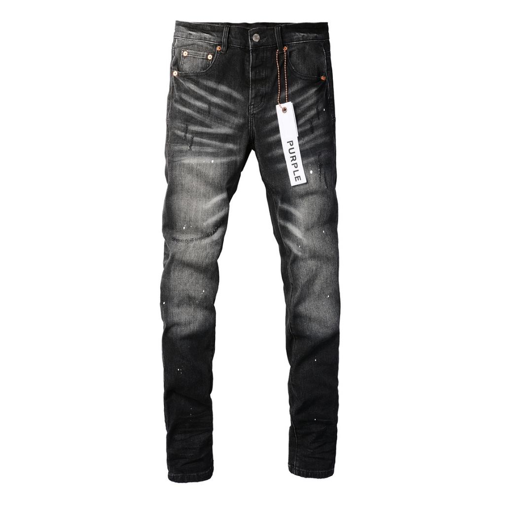 Purple Black Jeans